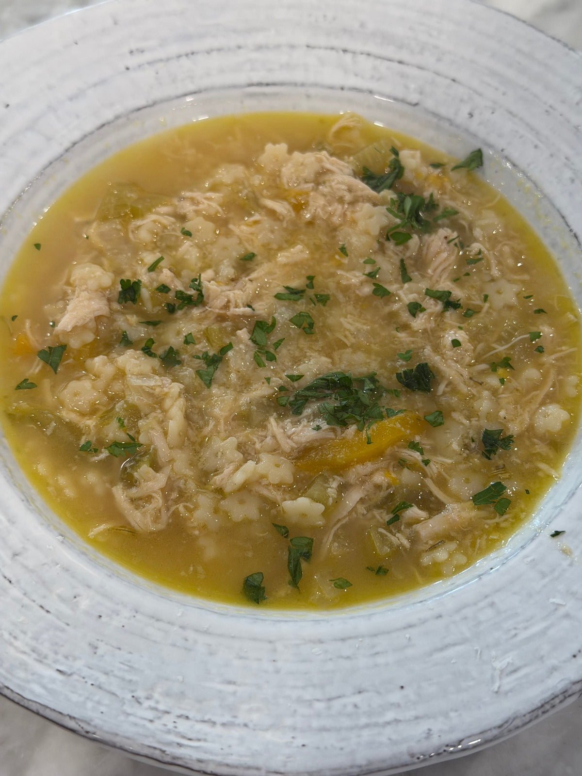 Sick Season Chicken &amp; Stellina Soup