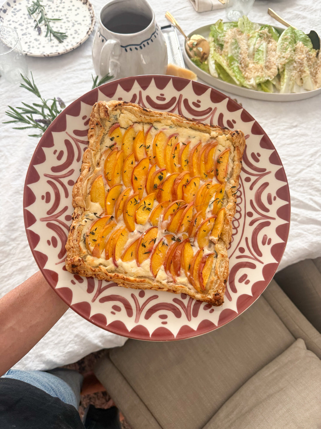 Peach, Ricotta & Thyme Galette