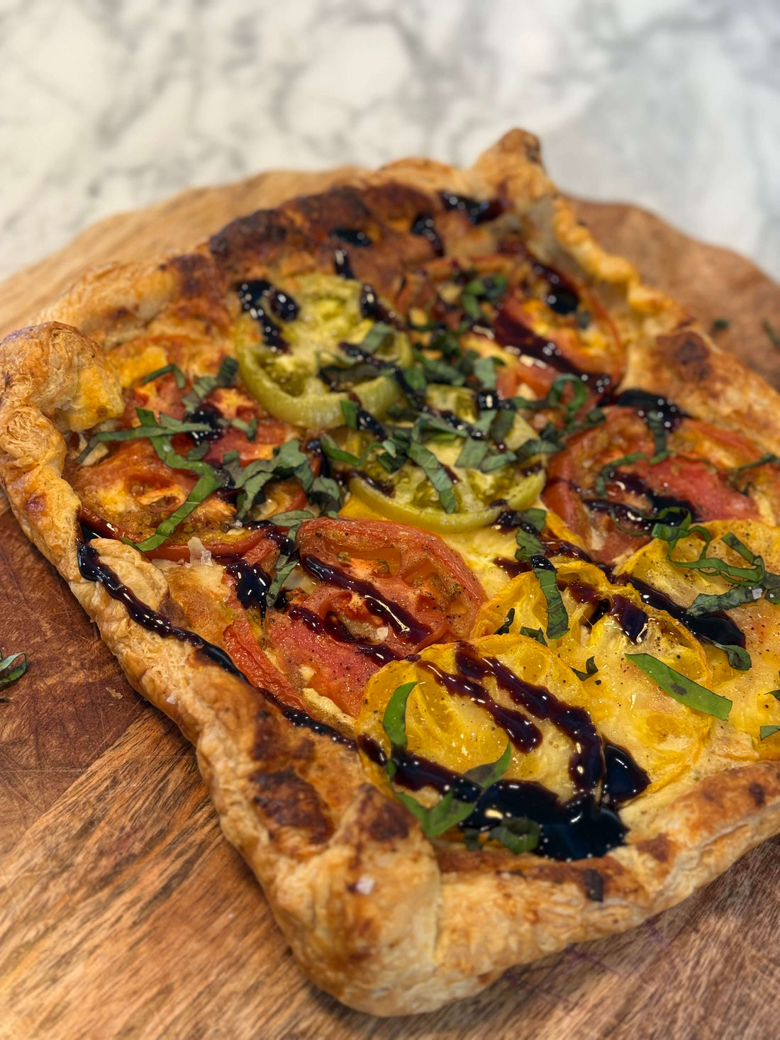Summer Tomato Tart with Caramelized Shallots