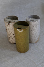 Olive Speckled Travel Mug, To Go Cup, On The Go Cup, Ceramic Travel Mug