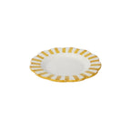 Yellow Stripe Dinner Plate | Handpainted Ceramic (Set of 2)