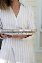 Speckled Matte White Handmade Dinner Plate, Minimalist Pottery, Ceramic, Made to Order, Dinnerware