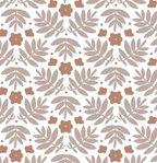 Tea Towel - Linen Royal Palm in Terracotta