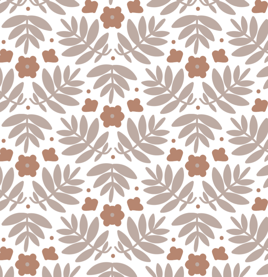 Tea Towel - Linen Royal Palm in Terracotta