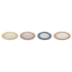 Yellow Stripe Dinner Plate | Handpainted Ceramic (Set of 2)
