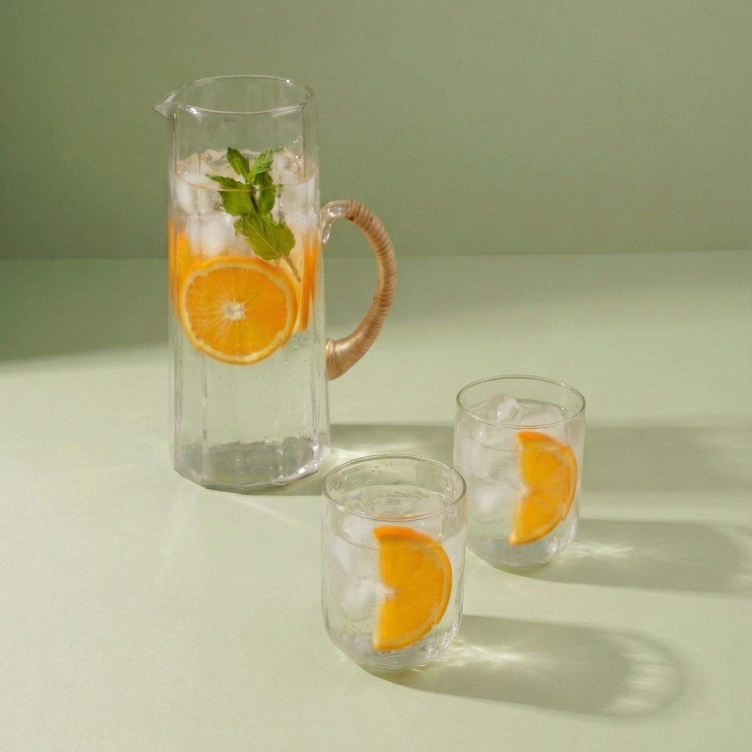 Hammered water pitcher, Natural -6.25 x 9.5 Inches