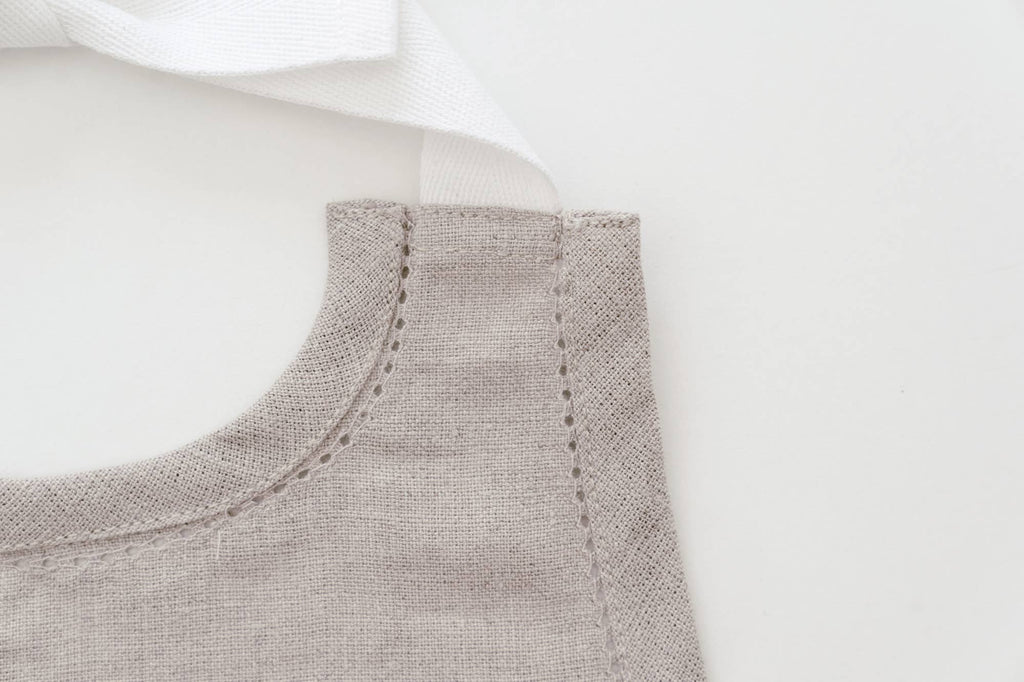 Linen Keepsake Baby Bib Gift Set