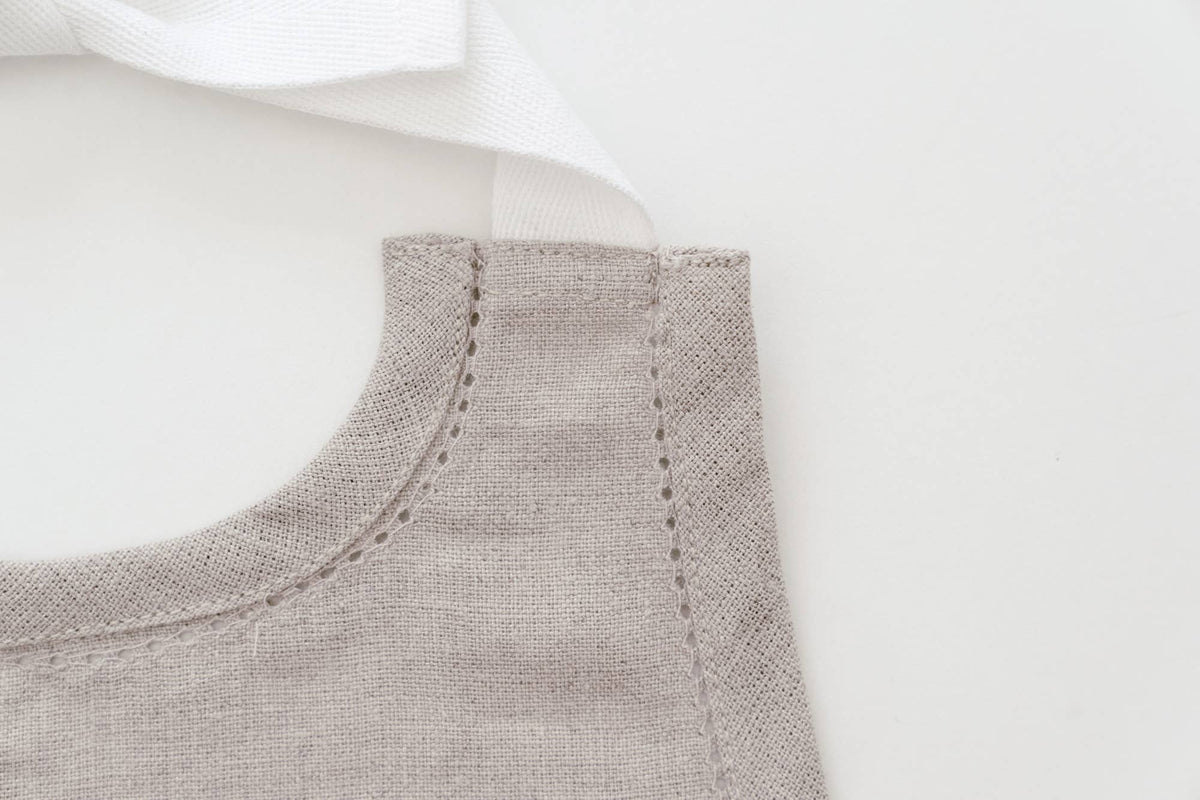 Linen Keepsake Baby Bib Gift Set