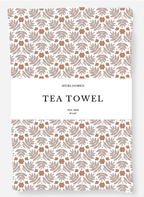 Tea Towel - Linen Royal Palm in Terracotta