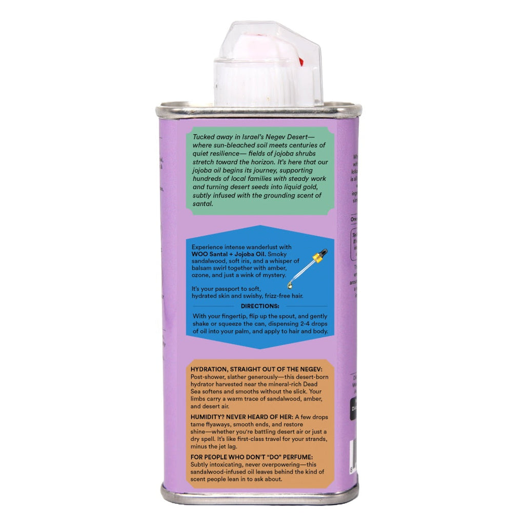 WOO™ Santal + Jojoba Oil, 100% Organic