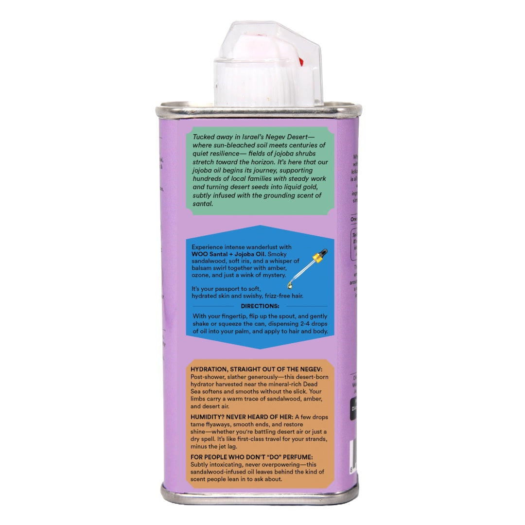 WOO™ Santal + Jojoba Oil, 100% Organic