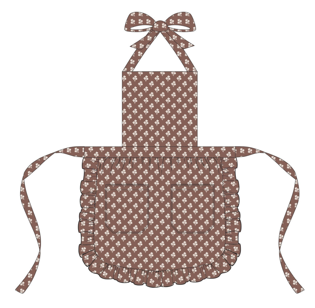 Constance Floral Ruffled Kids Apron