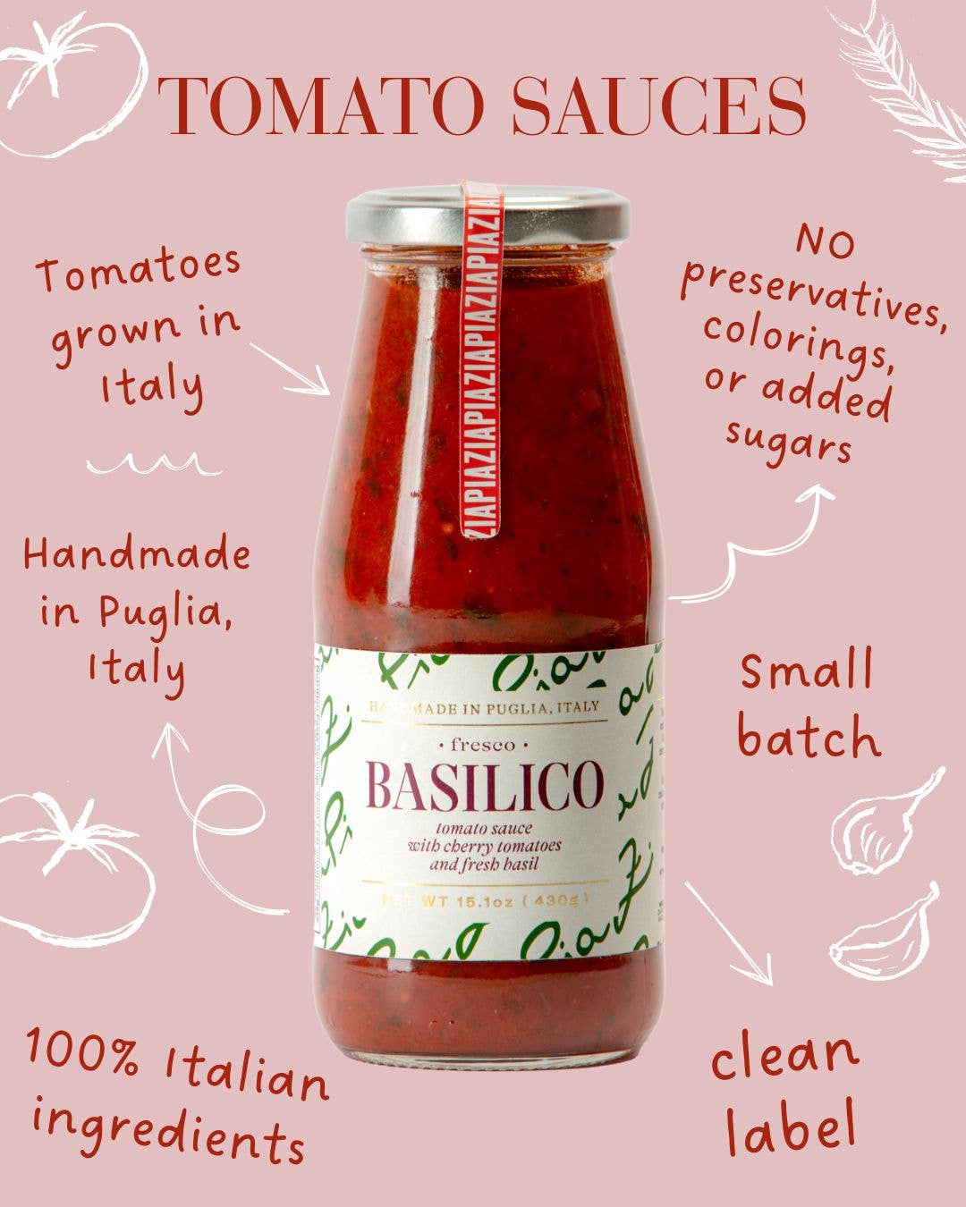 Zia Pia Basilico Tomato Sauce
