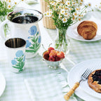 Poppy Blue Hand-painted Enamelware Pitcher