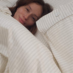 Perla Reversible Cotton Sateen Duvet Cover